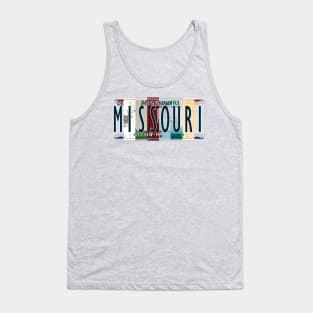 Missouri License Plates Tank Top